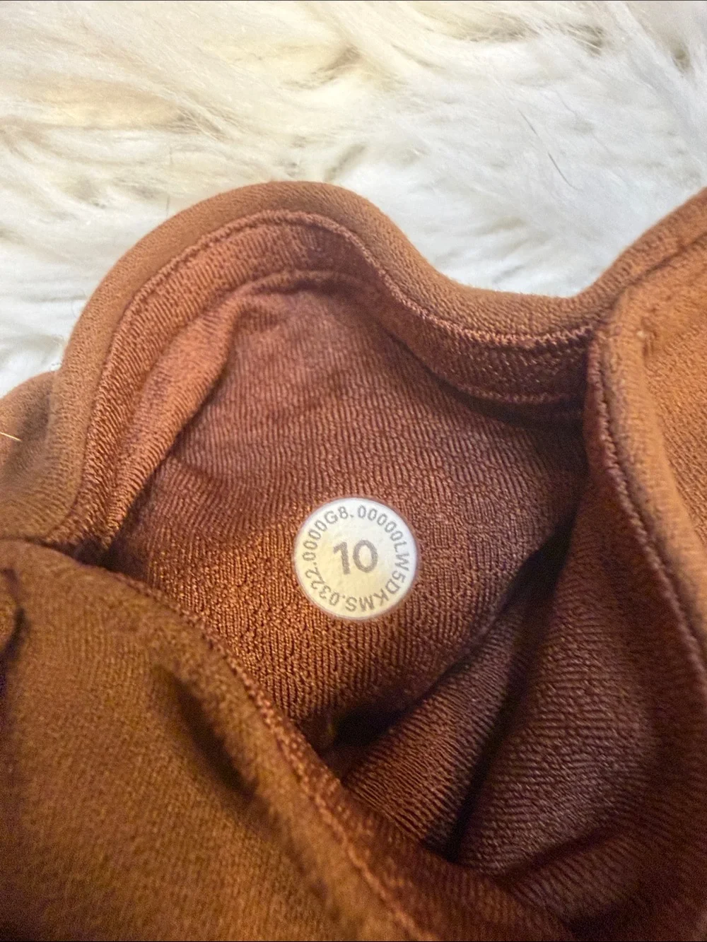 Lululemon Groove Nulu super high rise flare pant W5DKMS butternut brown 10